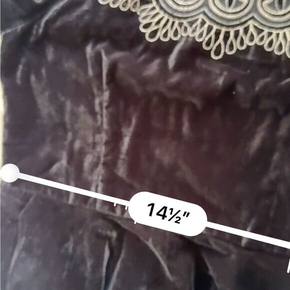 LABEL RITU KUMAR Caroline Flared Dress with Embroidered Yoke in Black M NWT - Picture 7 of 16